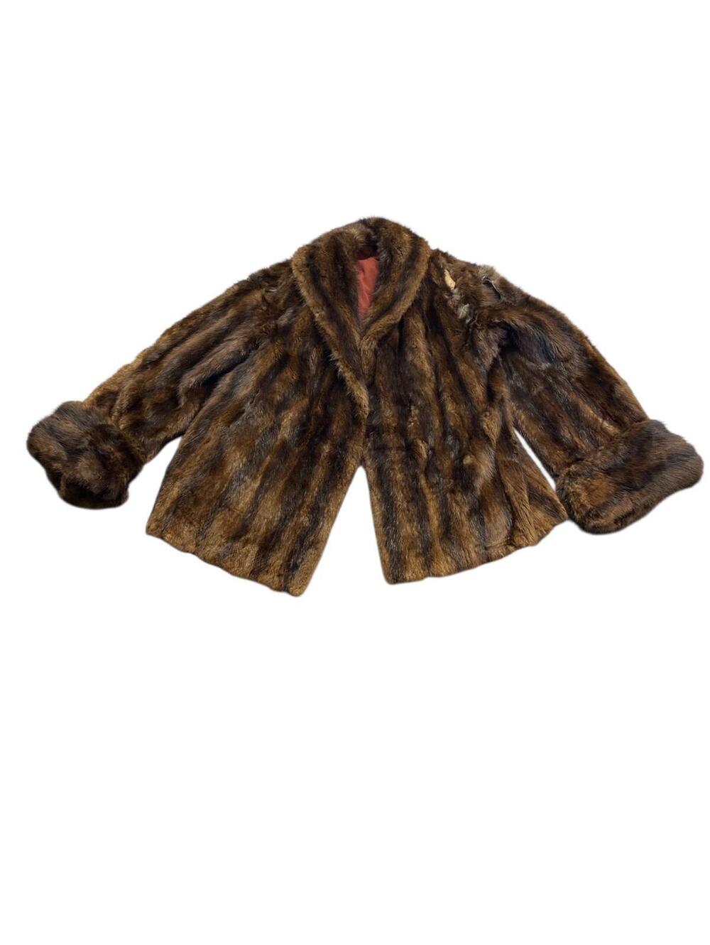Damaged Vintage Mink Coat For Parts or Repair see Pics and Measurements For Size